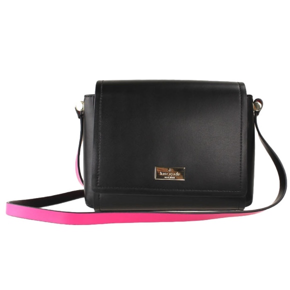 kate spade black and pink crossbody